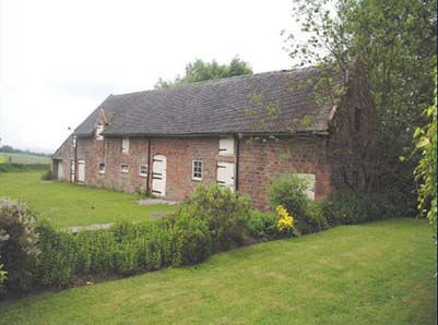 Barn with planning permission for conversion in Butterton Staffordshire