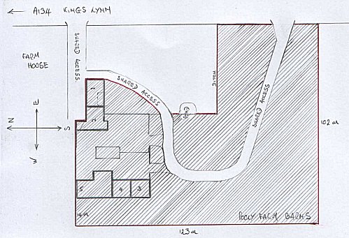 Site Plan Of Unconverted Norfolk Barns