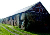 Unconverted barns  near Wrexham in North Wales