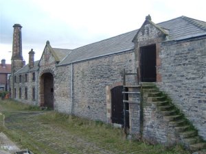 Unconverted barns near St Helens, Merseyside