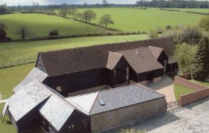 Converted barn with granny annexe near Harpenden