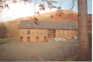 Converted barn near Hereford and Brecon, Mid Wales