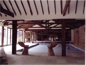 Barn conversion with indoor swimming pool and gym close to Peterborough and King's Lynn
