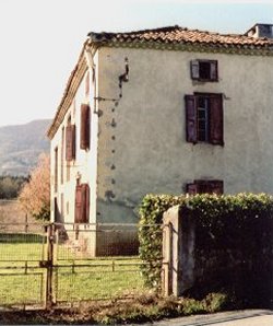Farmhouse with attached barn for renovation near Foix in the Midi Pyrenees, South West France