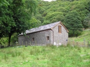 Converted barn near Llanwrtyd Wells, Wales