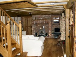 Three bedroom barn conversion in rural setting near Trefeglwysand Caersws in Powys, Mid Wales