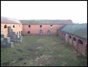 Range of farm buildings near Crewe, Cheshire