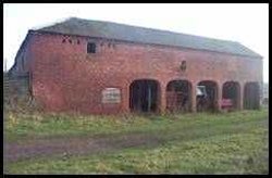 Range of traditional brick built farm buildings for sale on the outskirts Betley, near Crewe in Cheshire
