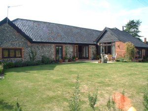 Converted dairy barn near Bury St. Edmunds, Suffolk