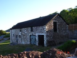 Unconverted barn with planning permission for conversion in Llansteffan, near Carmarthen"