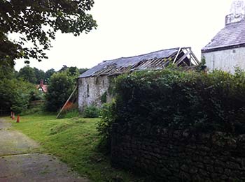 Unconverted barn with planning permission in Cardiff, South Wales