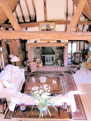 Grade II listed barn conversion in the South Downs National Park, Hampshire