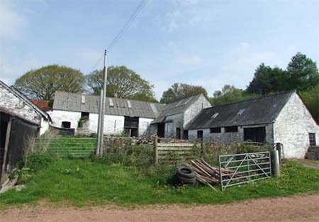 Unconverted barns in Trallong, Powys