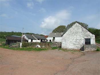 Grade II listed barns with planning permission for conversion near Brecon in Powys