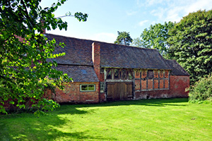 Period house with barn with planning permission for conversion near Stafford, Staffordshire
