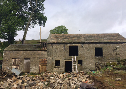 Stone barn for conversion near Barnard Castle