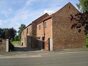 Unconverted barns for development in Barmby on the Marsh, East Riding of Yorkshire