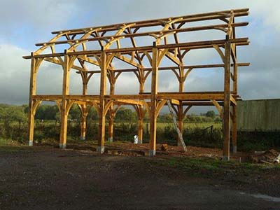 Oak barn frame for sale in Tiverton, Devon