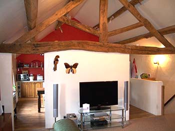 Partly renovated barn with planning permission for conversion / build into four houses Hulme Walfield, near Congleton, Cheshire