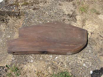 Church frame, dismantled and ready to be removed from present site in Fordingbridge, Hampshire