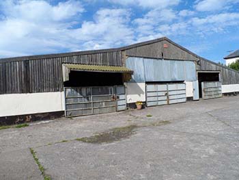 Steel frame barn with prior approval for conversion in Apperley, Gloucestershire