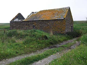 An unconverted historic millhouse for sale on the Orkney island of Egilsay