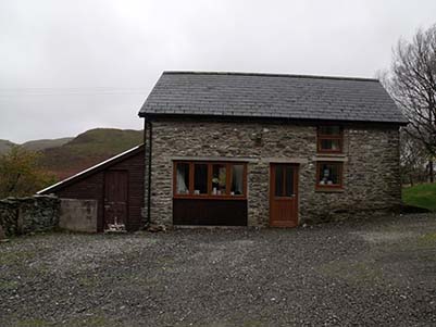 Smallholding with barn conversion near Aberystwyth