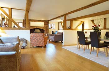 A detached five bedroom barn conversion near Worcester, Worcestershire