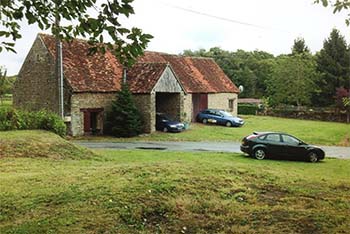 A stone-built barn and renovated cottage in the Limousin region of France