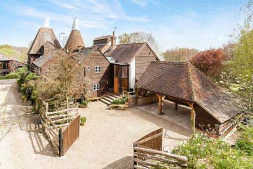 Converted oast house in Brenchley, Kent