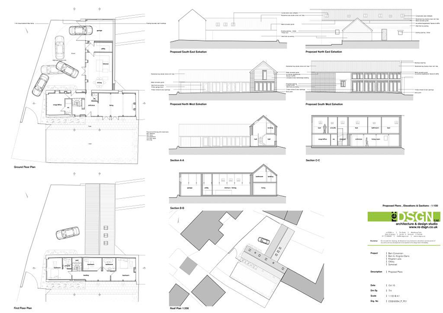 Floorplan of Barn for sale near Bridgwater, Somerset