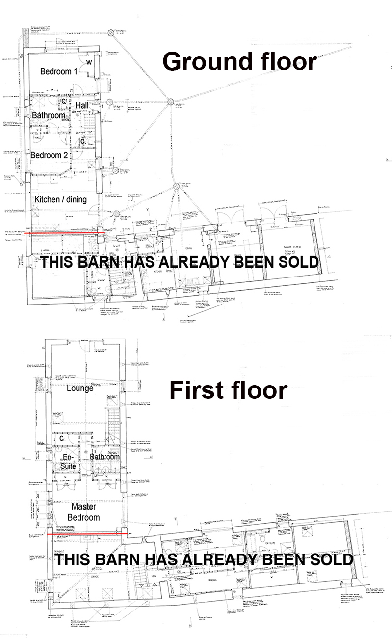 Floorplan of Unconverted barn  near Keswick