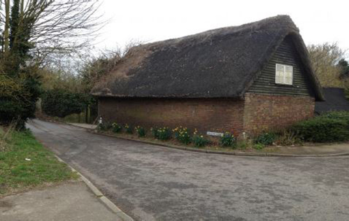 Thatched barn with full planning permission for conversion near Canterbury, Kent