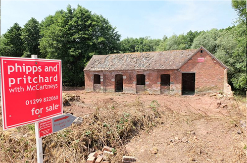 Barn for conversion with land and lake