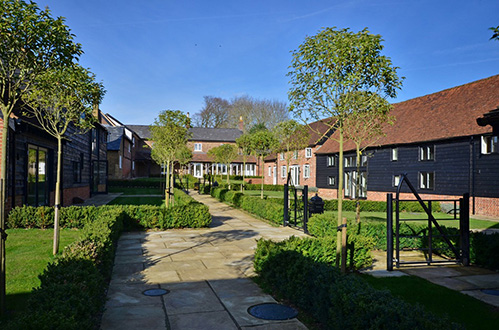 Farmhouse in luxury courtyard development in Chorleywood, Buckinghamshire