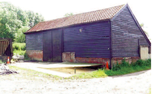 Unconverted barn with land near Ipswich