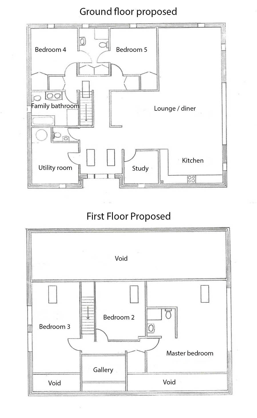 Floorplan of Unconverted barn in Cottenham