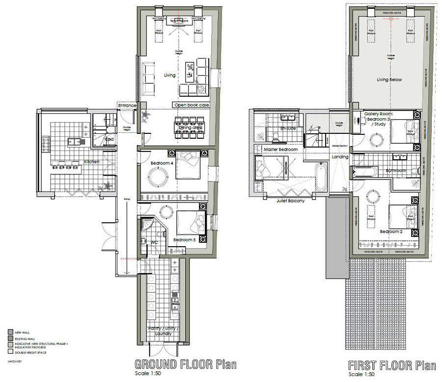 Floorplan of Traditional Norfolk Barns for sale Great Ellingham