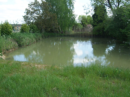 A barn with planning permission for conversion in Wilden near Bedford in Bedfordshire