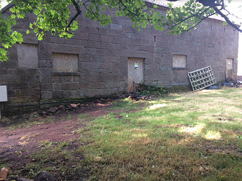 Unconverted barn with planning consent near Cheadle in Staffordshire