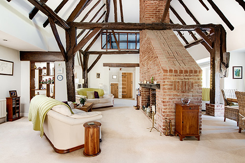 Grade II listed four bedroom barn conversion in Tufton, Whitchurch, near Winchester and Newbury