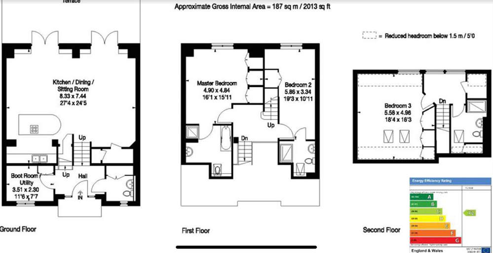 Floorplan of Barn conversion for sale near Petersfield, Hampshire