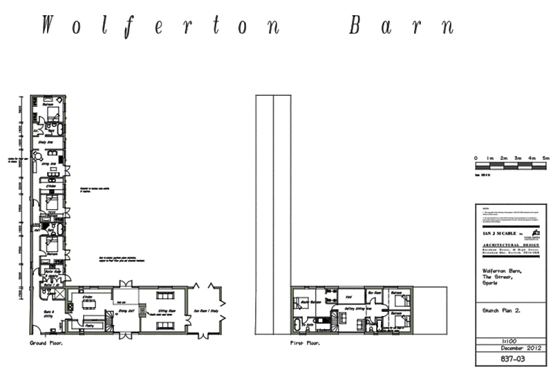 Floorplan of Partly converted barn for sale, Swaffham, Norfolk