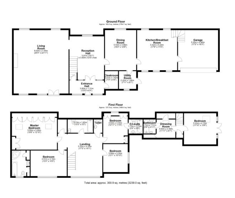 Floorplan of Barn conversion for sale near Faringdon, Oxfordshire