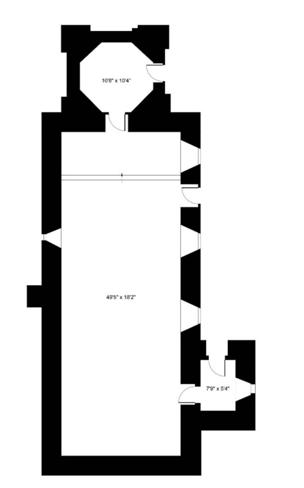 Floorplan of Former church in Lundie, Dundee