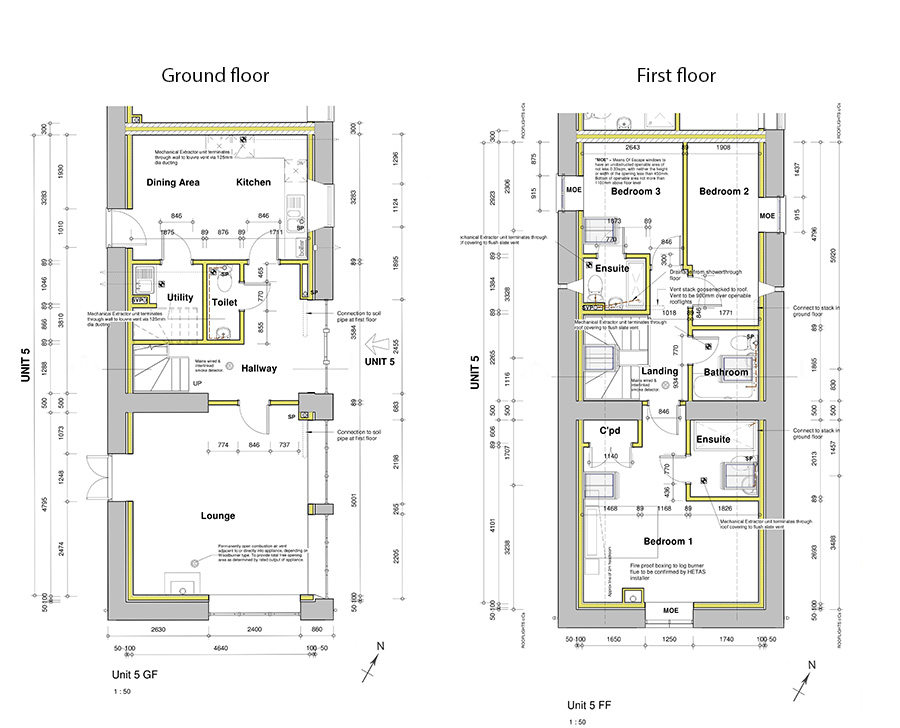 Floorplan of Devon barn conversion for sale near Bude