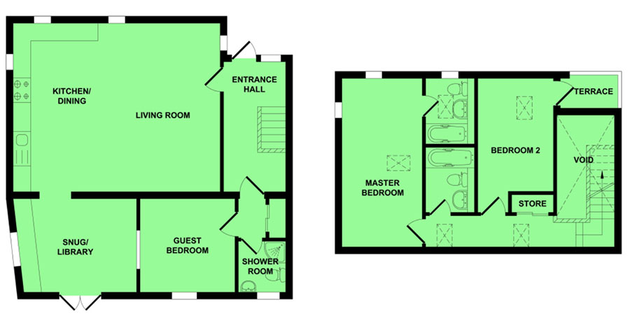 Floorplan of Barn conversion for sale in Lound, Suffolk