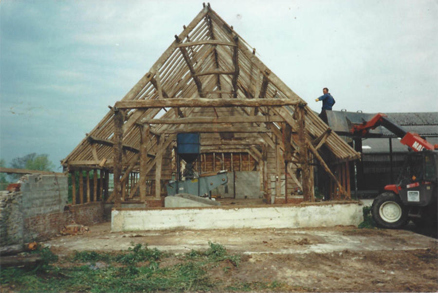 Elm barn frame for sale in Hampshire