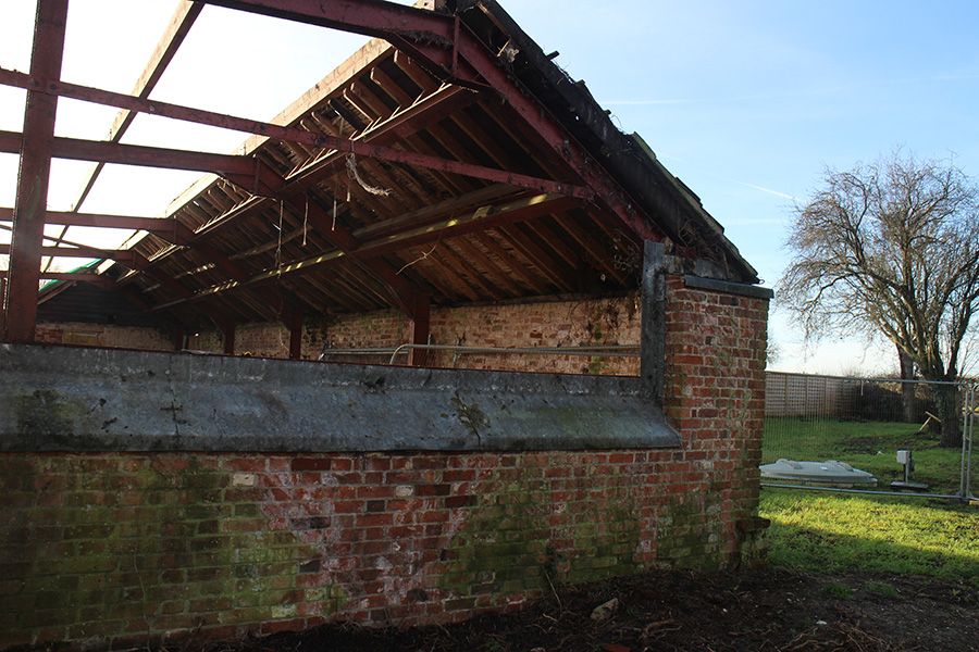 Unconverted, steel frame barn for sale in Milden, Suffolk