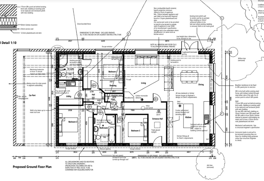 Floorplan of Unconverted barn for sale near Sudbury, Suffolk